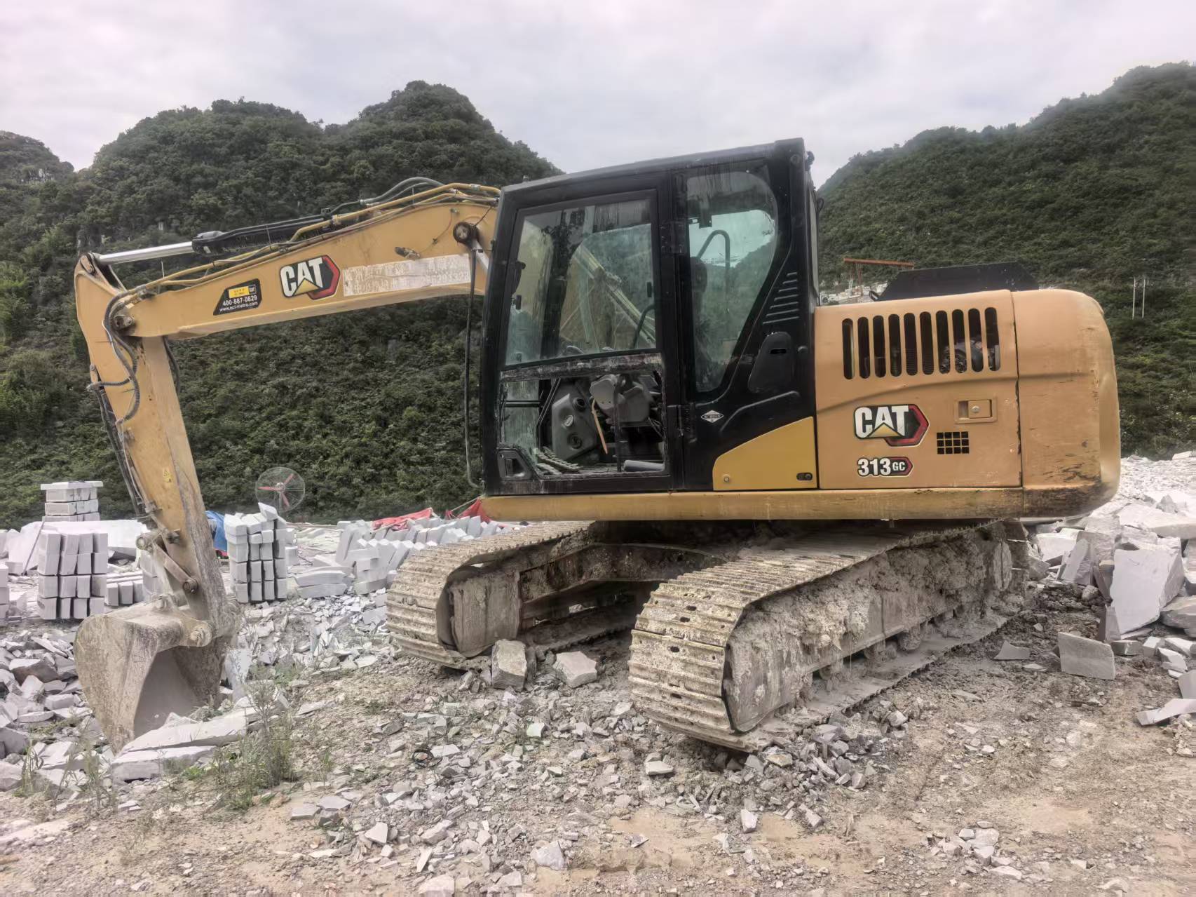 Caterpillar 313D2GC used excavator
